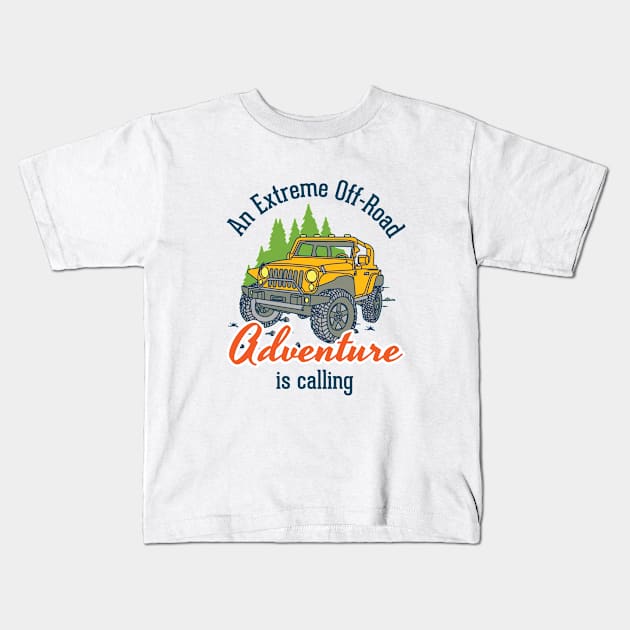 jeep tshirts online vacation Kids T-Shirt by FUNNY LIFE